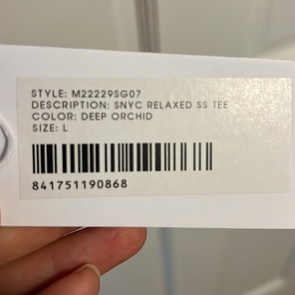 NWT Saturdays Relaxed Tee Deep Orchird - Picture 5 of 5